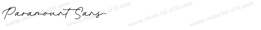 Paramount Sans字体转换
